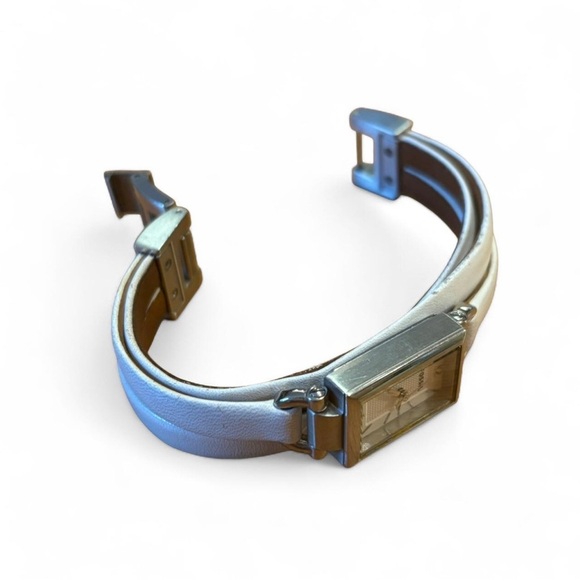 Fossil Women's Watch Delaney Leather Wrap White UNTESTED - Picture 4 of 5